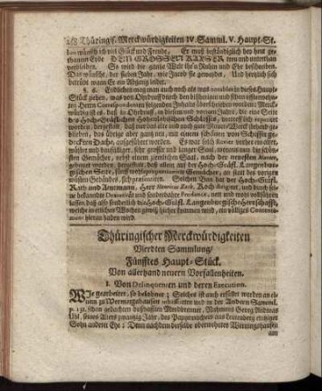 Fünfftes Haupt-Stück.