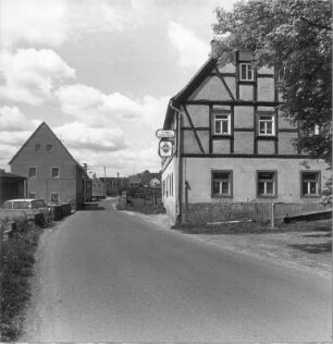 Gasthof "Pratzschwitz" : Birkwitz-Pratzschwitz, Pratzschwitzer Straße 4. Gasthof "Pratzschwitz". Giebelansicht