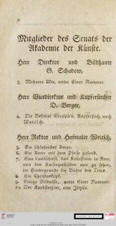 Mitglieder des Senats der Akademie der Künste