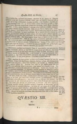 Quaestio XIII. De Merito.