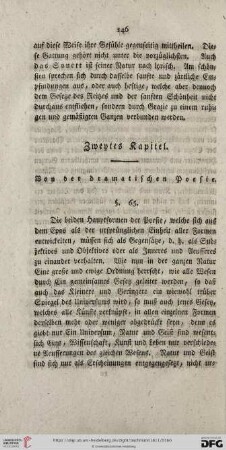 Zwentes kapitel. Von der dramatischen Poesie