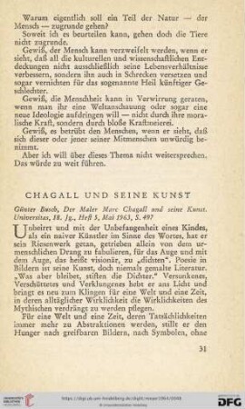Chagall und seine Kunst