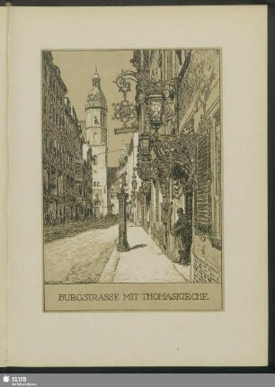 Burgstrasse Mit Thomaskirche