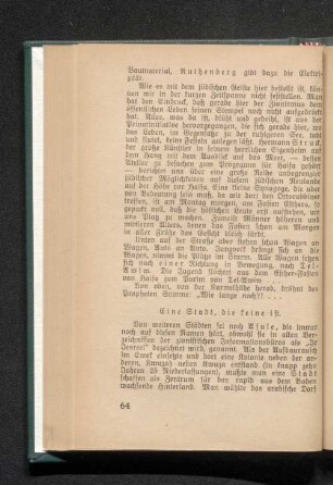 Eine Stadt, die keine ist.