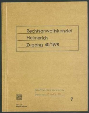 Landesverband Südwestdeutschland der gewerblichen Berufsgenossenschaften - sowie Tätigkeit Hermann Heimerichs in der Arbeitsgemeinschaft Sozialversicherung beim Länderrat des amerikanischen Besatzungsgebiets
