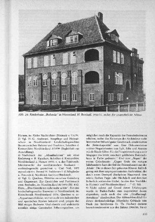 Abb. 24: Kinderheim "Bethesda" in Westerland, H. Bomhoff, 1910/11, rechts der unansehnliche Altbau