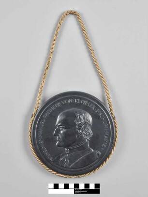Kohlekeramikplakette "Wilhelm Emmanuel Freiherr von Ketteler Bischof von Mainz"