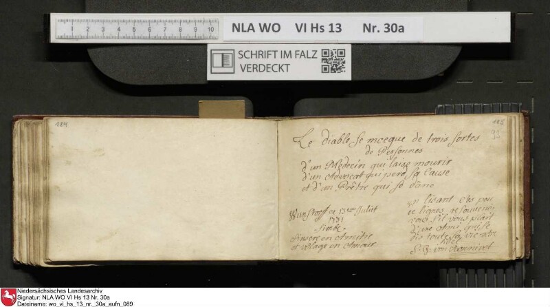 Stammbuch des U. J. Schrader aus Hannover