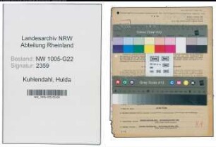 Entnazifizierung Hulda Kuhlendahl , geb. 20.06.1895 (Betriebsinhaberin)