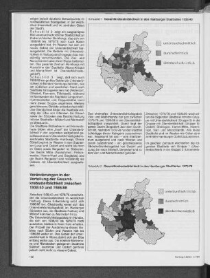 Gesamtkrebssterblichkeit in den Hamburger Stadtteilen 1938/40