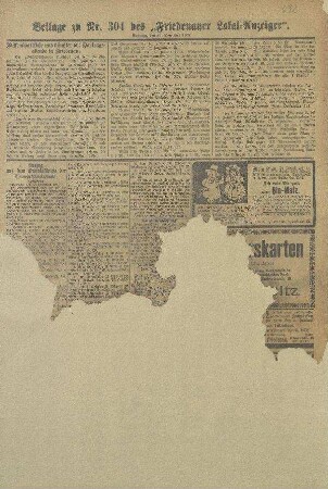 Beilage zu Nr. 304