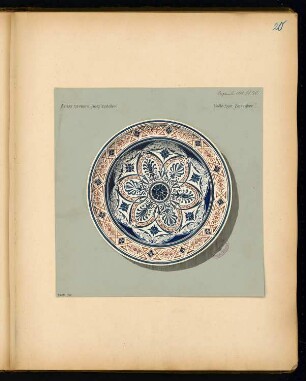 Teller Monatskonkurrenz September 1878: Ansicht