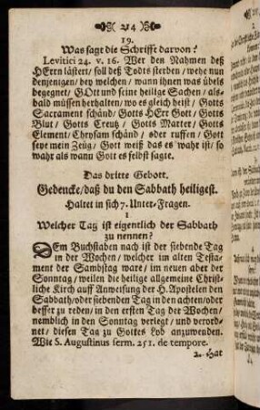 214-218, Das dritte Gebott
