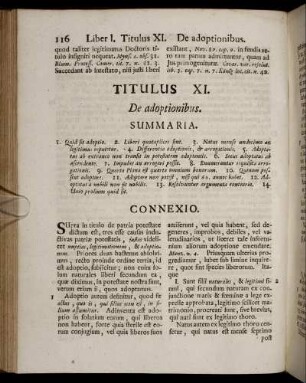 Titulus XI. De adoptionibus