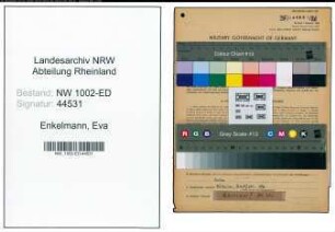 Entnazifizierung Eva Enkelmann, geb. 27.06.1905 (Studienraetin)