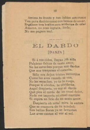 El Dardo : (Danza)