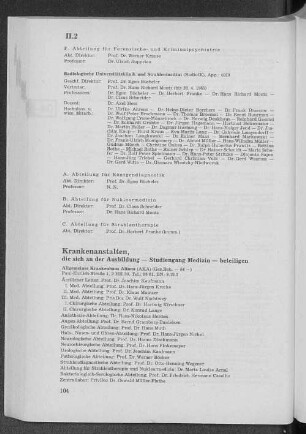 Krankenanstalten