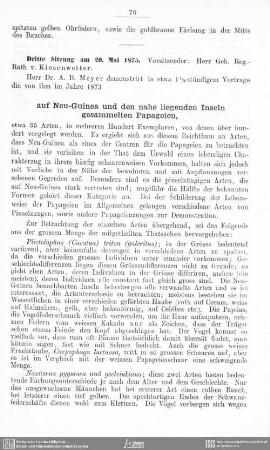 Auf Neu-Guinea und den naheligenden Inseln gesammelte Papageien