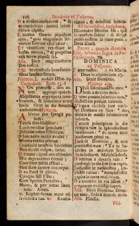 126-144, Dominica ad Vesperas.-Feria sexta ad Vesperas.