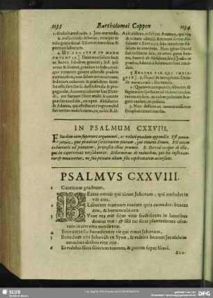 In Psalmum CXXVIII.[i.e. CXXVII.] Psalmus CXXVIII.[i.e. CXXVII.]