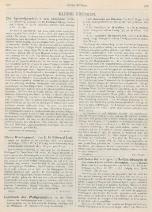501-506 Kleine Kritiken