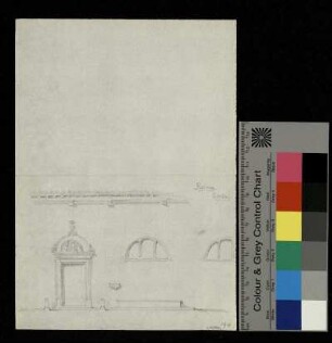 Fassade des alten Hospitals in Rom