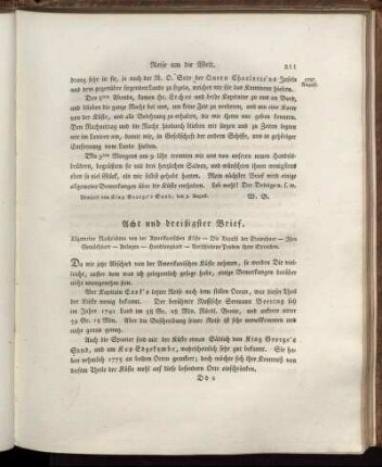 Acht und dreißigster Brief