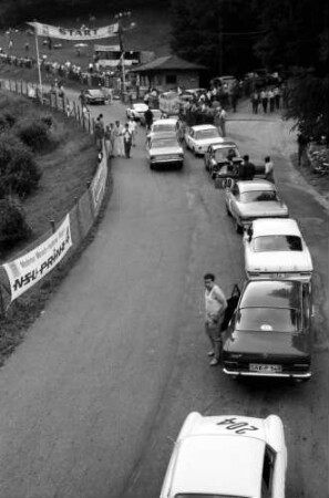 Bohrer: Schauinslandrennen; Rennwagen; Autos in Reihe