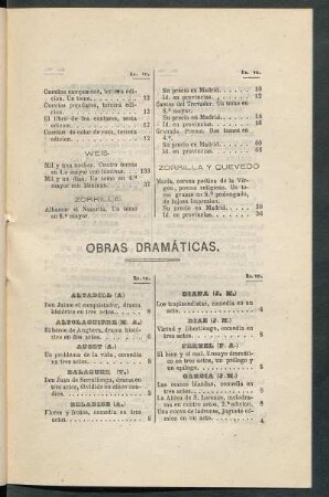 Obras dramáticas.