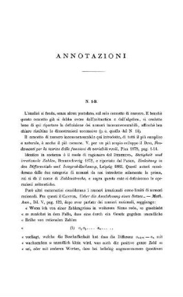 Annotazioni.