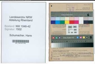 Entnazifizierung Hans Schumacher , geb. 05.08.1907 (Musiklehrer)