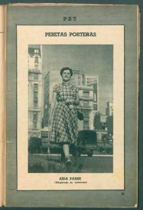 Aida Parisi (empleada de comercio) - [Fotografía] : Pebetas porteñas