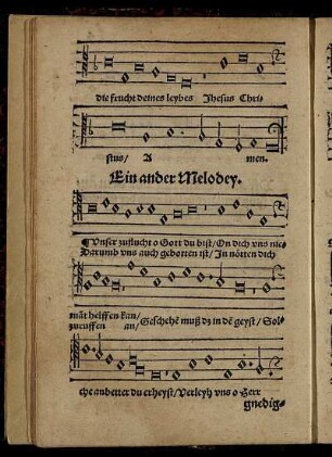 Unser zuflucht o Gott du bist / Ein ander Melodey