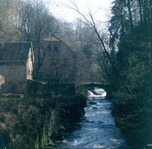 Liebethaler Grund. Ehemalige Gaststätte Lochmühle an der Wesenitz