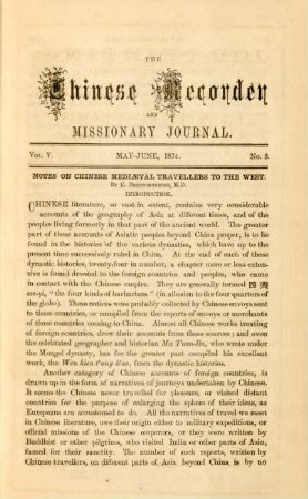 No. 3. May - June, 1874