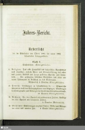 Jahres-Bericht