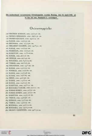 Orientteppiche (Nr. 756-829)