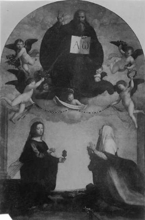 Maria Magdalena und Katharina vor Gottvater