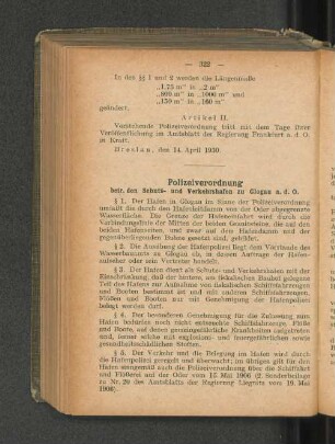 Polizeiverordnung