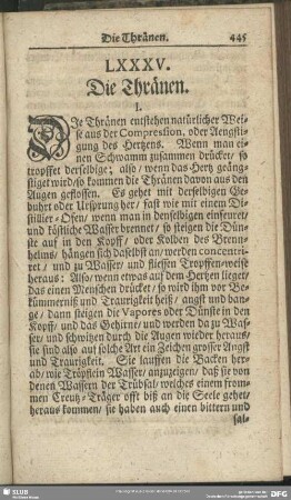 LXXXV. Die Thränen