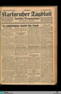 Karlsruher Tagblatt, Abendausgabe