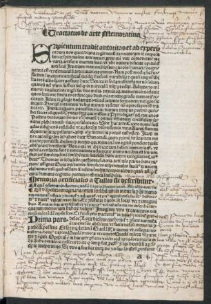 Tractatus de arte Memorativa