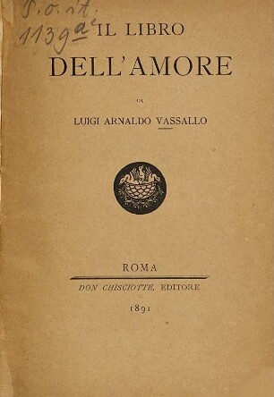 Il libro dell'amore di Luigi Amaldo Vassallo