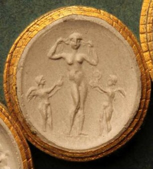 Venus Anadyomene (Aphrodite) mit Eros und Anteros (Daktyliothek, Supplement)