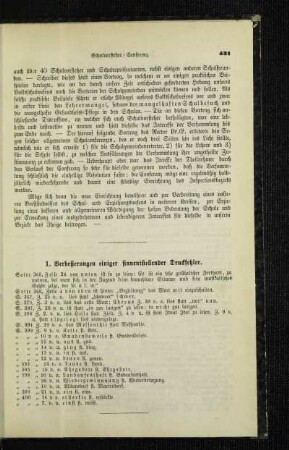 Verbesserungen einiger sinnentstellender Druckfehler