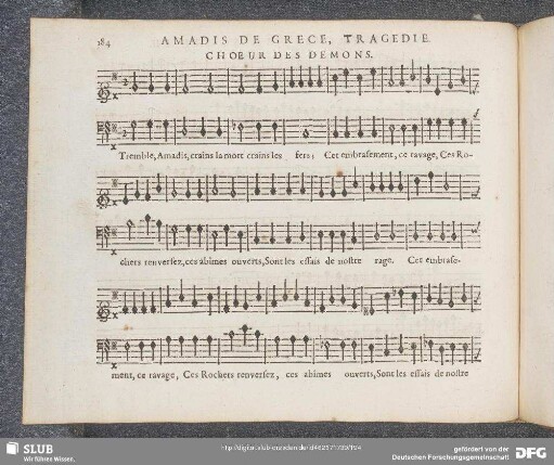 Chœur des démons: Tremble Amadis crains la mort