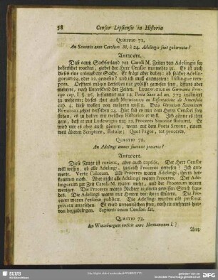 Quaestio 72. An Adelingi omnes fuerunt procercs?
