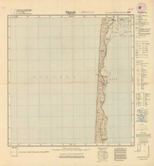 1115 Rantum (Insel Sylt) (4-cm-Karte) Meßtischblatt [alte Nr. 122]