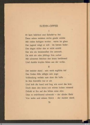 Suehn-Opfer I-V