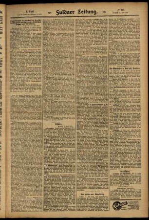 Zweite Ausgabe vom Mittwoch, den 16. Juli 1913.
